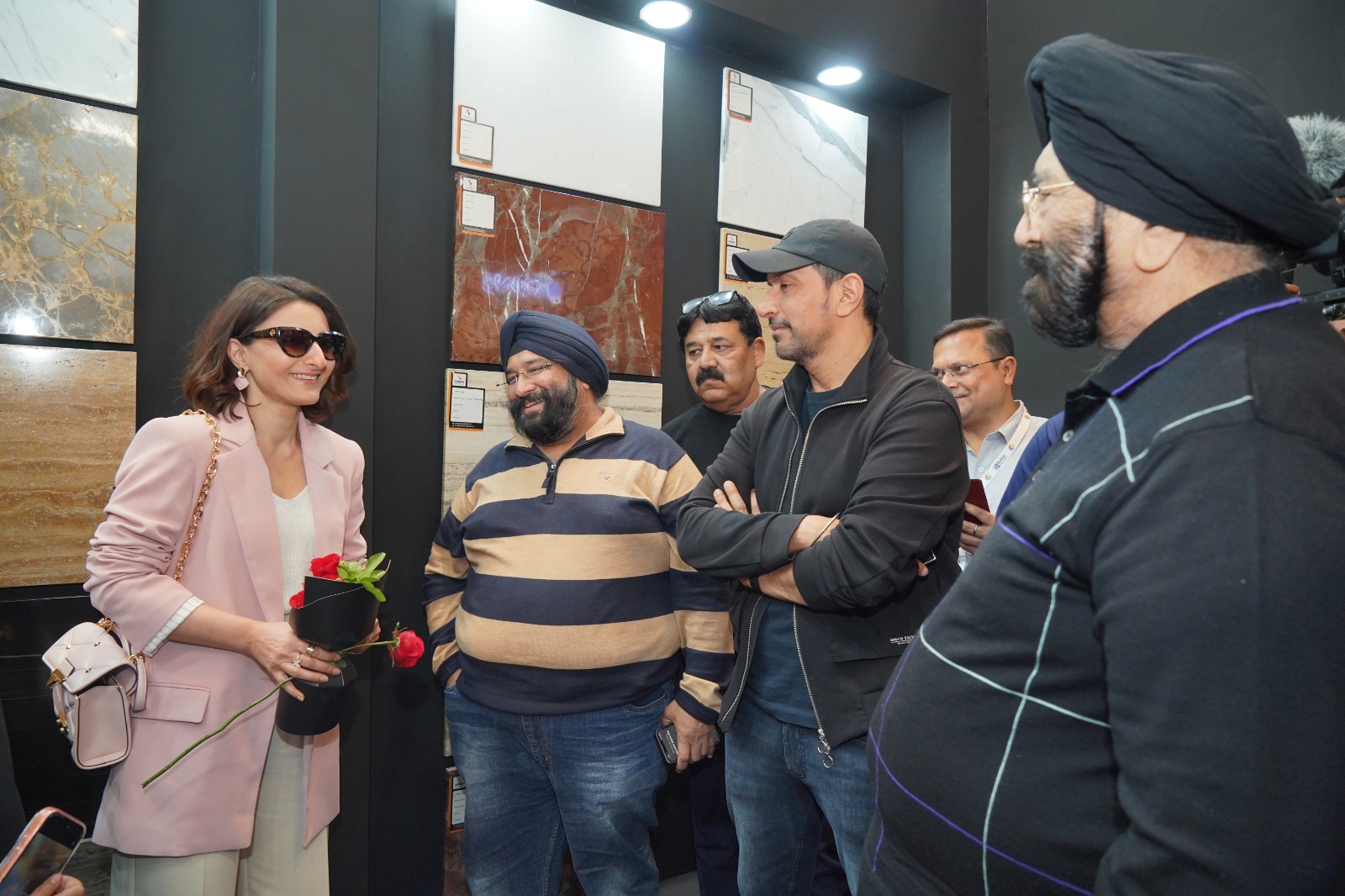 Welcoming Guests At Our Stall