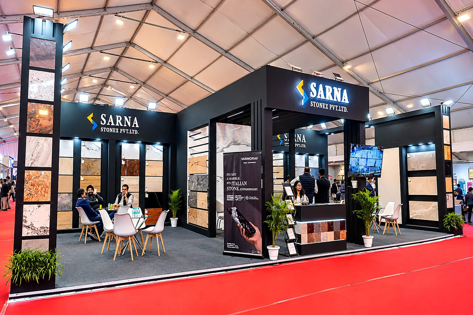 The Sarna Stonex Exhibition Stall