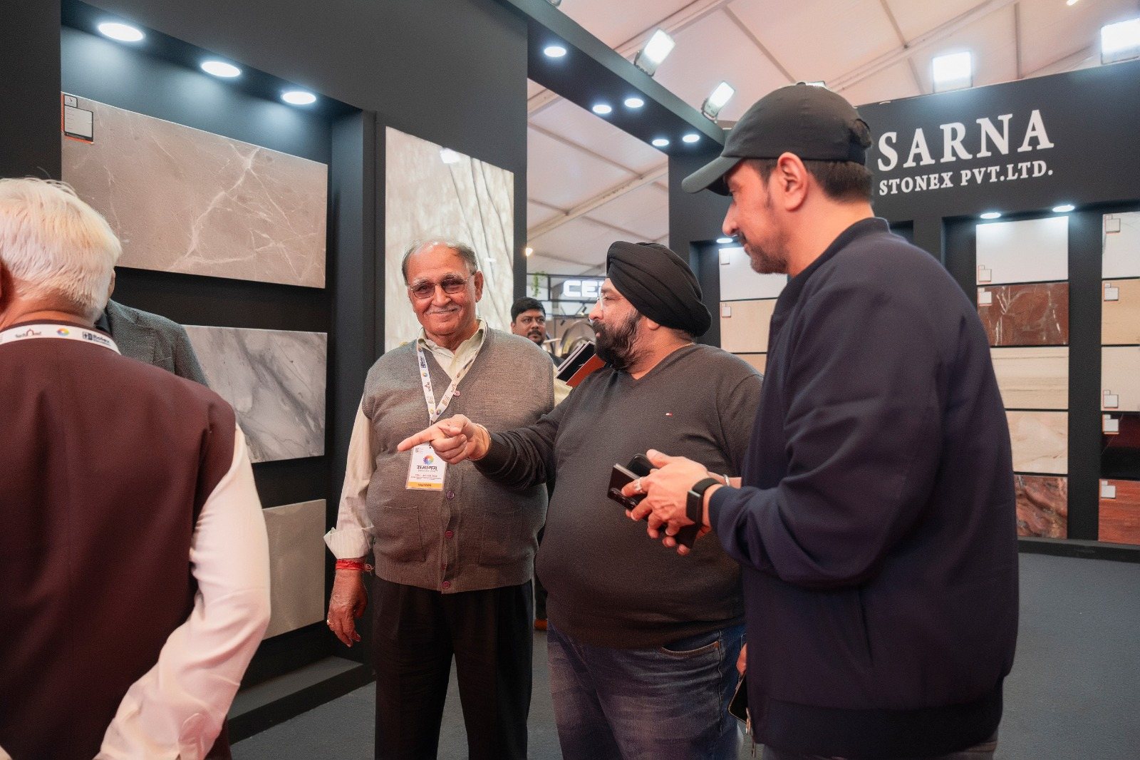 Showing Visitors Around Our Stall